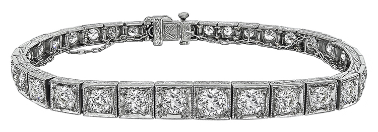 Estate 7.00ct Diamond Bracelet