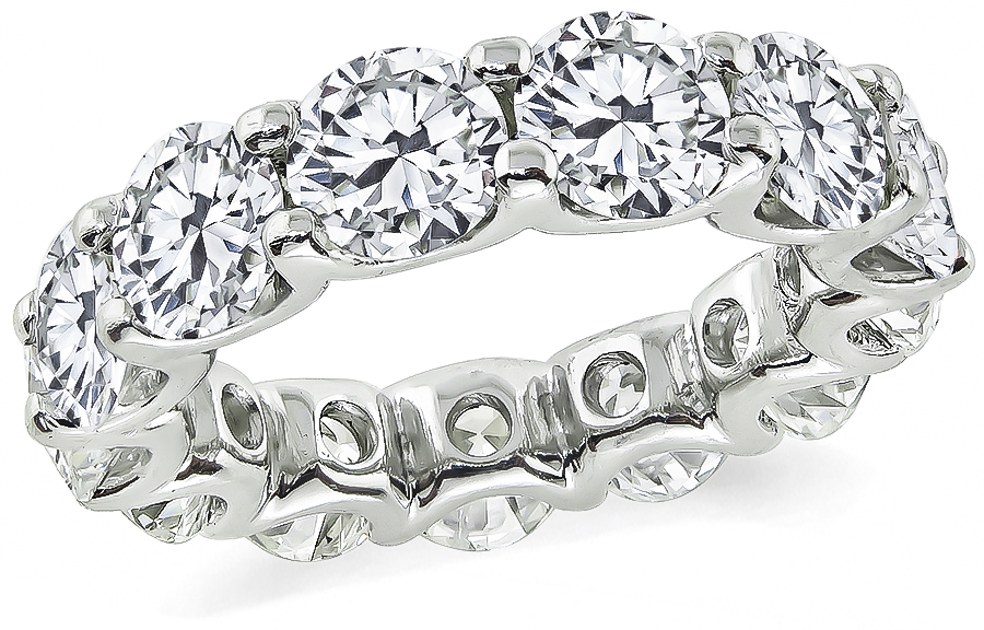 Estate 7.00ct Diamond Eternity Wedding Band