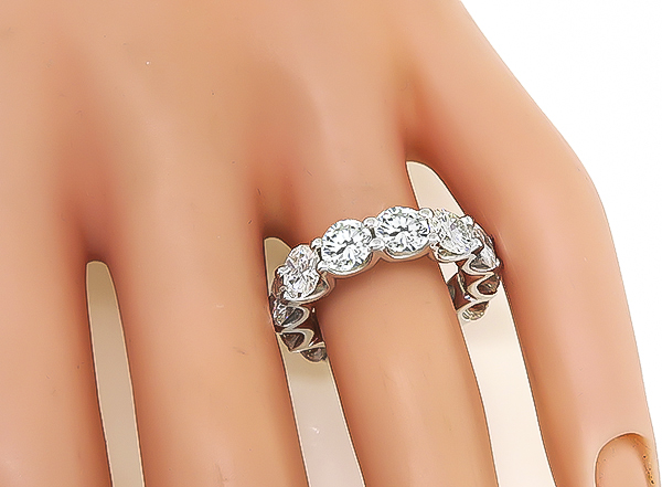 Estate 7.00ct Diamond Eternity Wedding Band