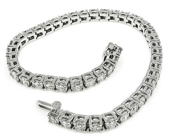 Estate 7.20ct Diamond Tennis Bracelet