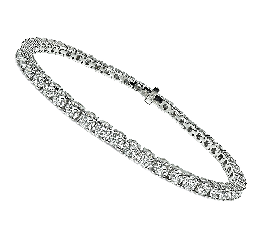 Estate 7.52ct Diamond Tennis Bracelet