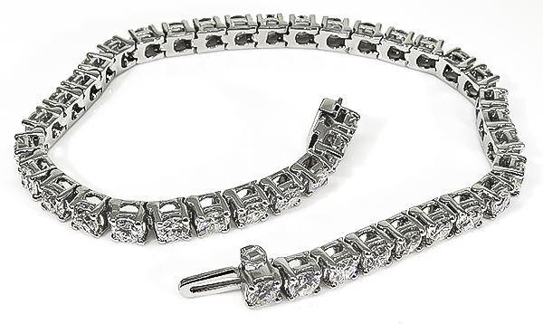 Estate 7.64ct Diamond Tennis Bracelet