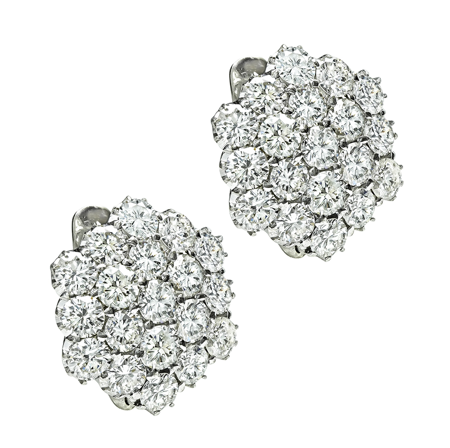 Estate 8.00ct Diamond Earrings