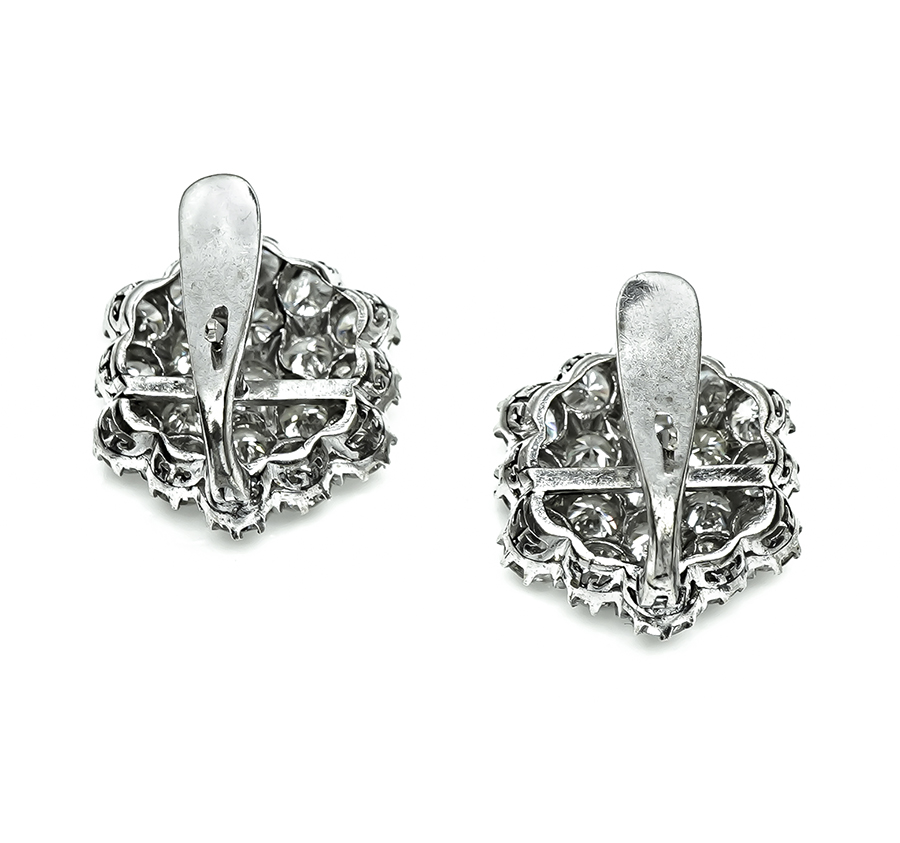 Estate 8.00ct Diamond Earrings