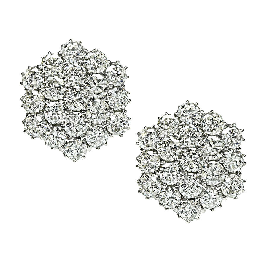 Estate 8.00ct Diamond Earrings