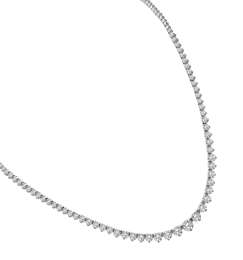 Estate 8.00ct Diamond Tennis Necklace