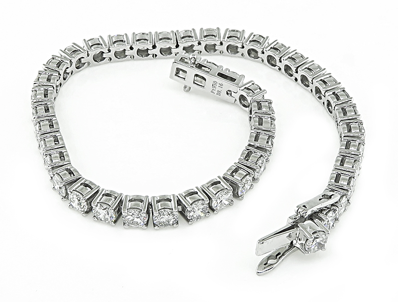 Estate 8.16ct Diamond Tennis Bracelet