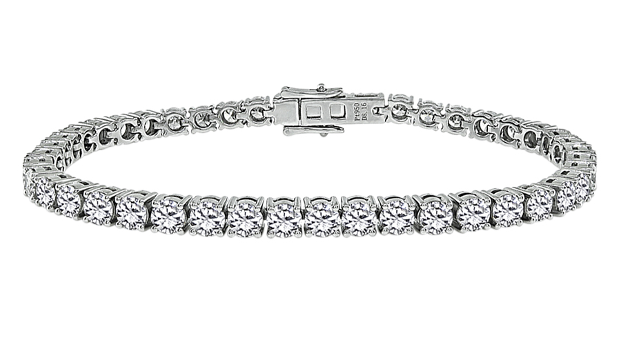 Estate 8.16ct Diamond Tennis Bracelet