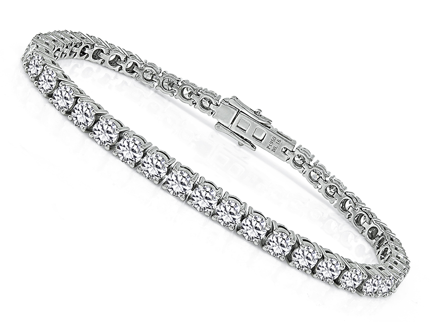 Estate 8.16ct Diamond Tennis Bracelet