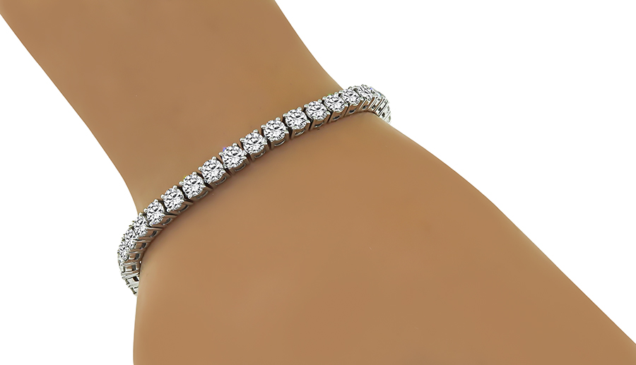 Estate 8.16ct Diamond Tennis Bracelet