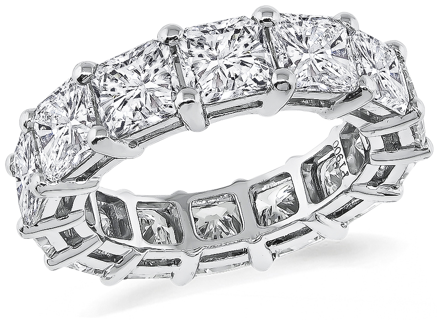 Estate 8.23ct Diamond Eternity Wedding Band