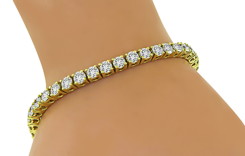 Estate 8.50ct Diamond Tennis Bracelet