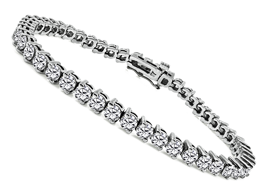 Estate 8.50ct Diamond Tennis Bracelet