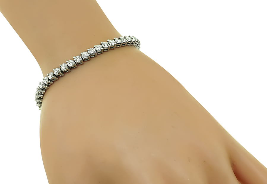 Estate 8.50ct Diamond Tennis Bracelet