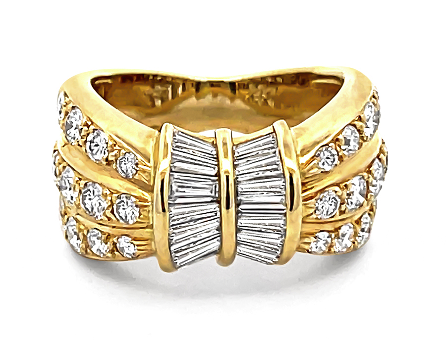 Estate 2.43ct Diamond Gold Ring