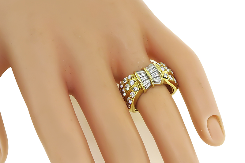 Estate 2.43ct Diamond Gold Ring