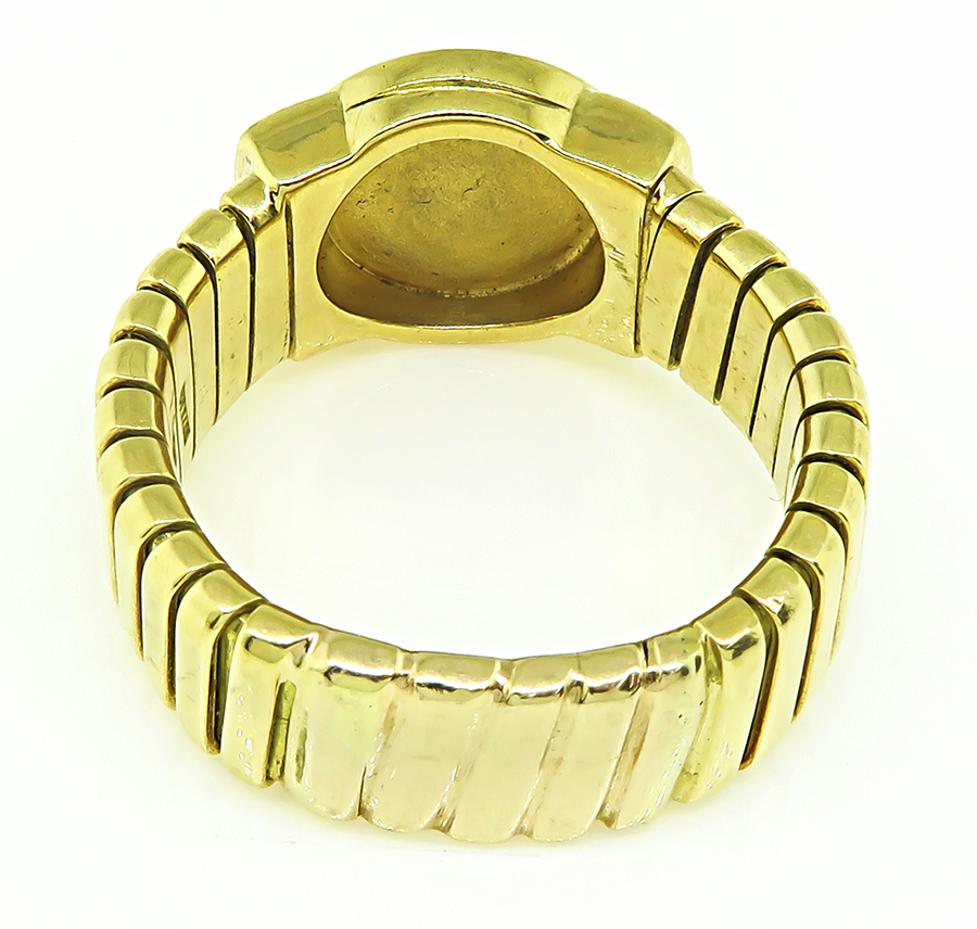 Estate Bvlgari Onyx Gold Ring