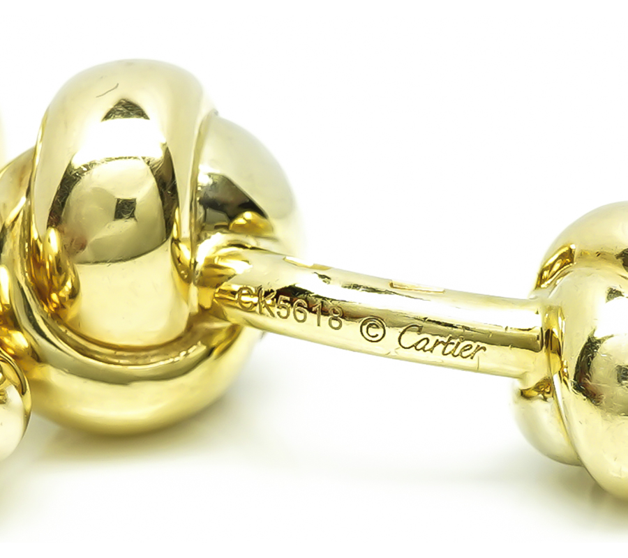 Estate Cartier Gold Cufflinks