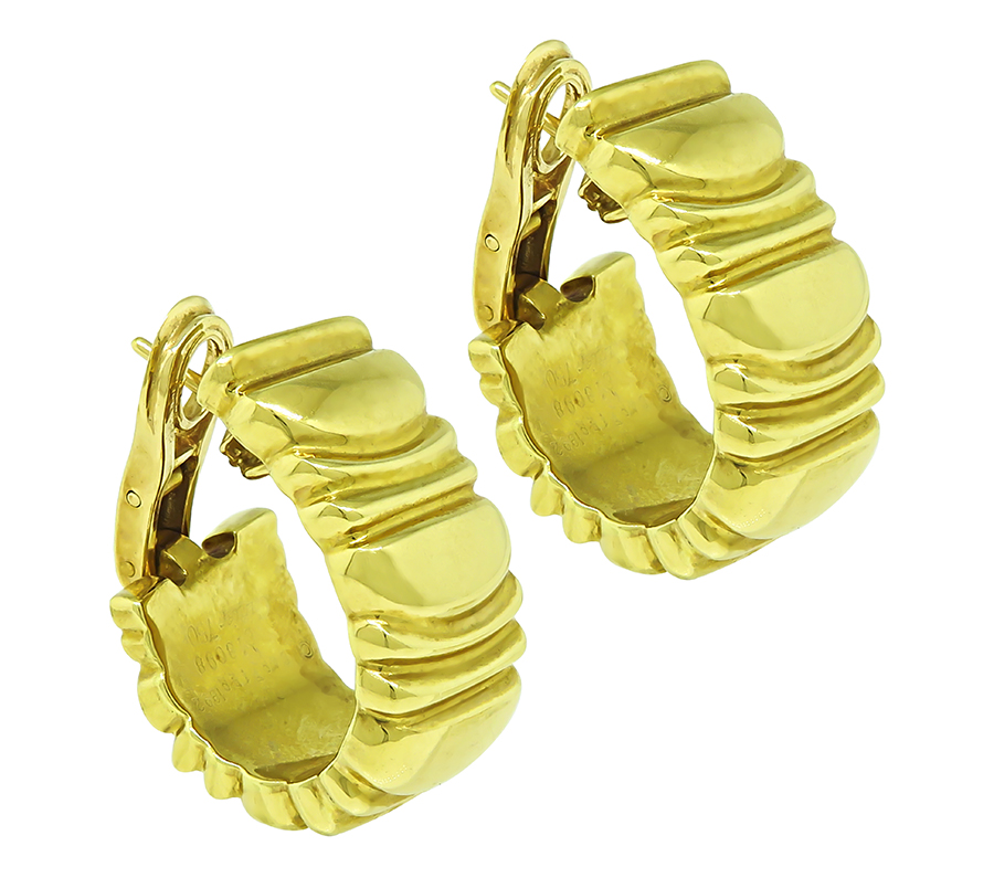 Estate Cartier Gold Earrings