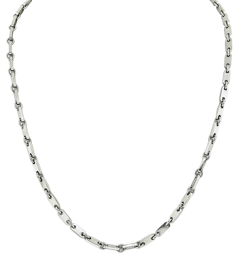 Estate Cartier White Gold Necklace