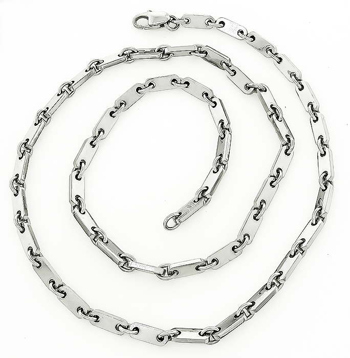 Estate Cartier White Gold Necklace