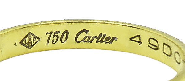 Estate Cartier Gold Wedding Band Set