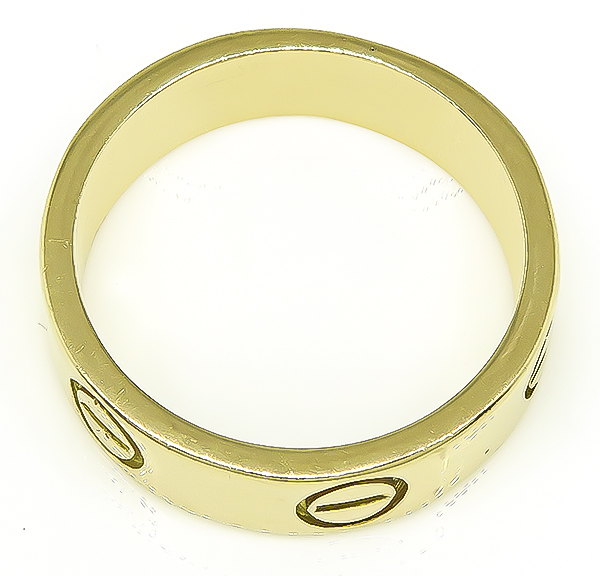 Estate Cartier Love Gold Wedding Band