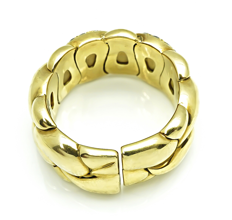 Estate Chopard 1.00ct Diamond Gold Flexible Ring