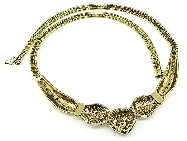 Estate 6.00ct Diamond Gold Necklace