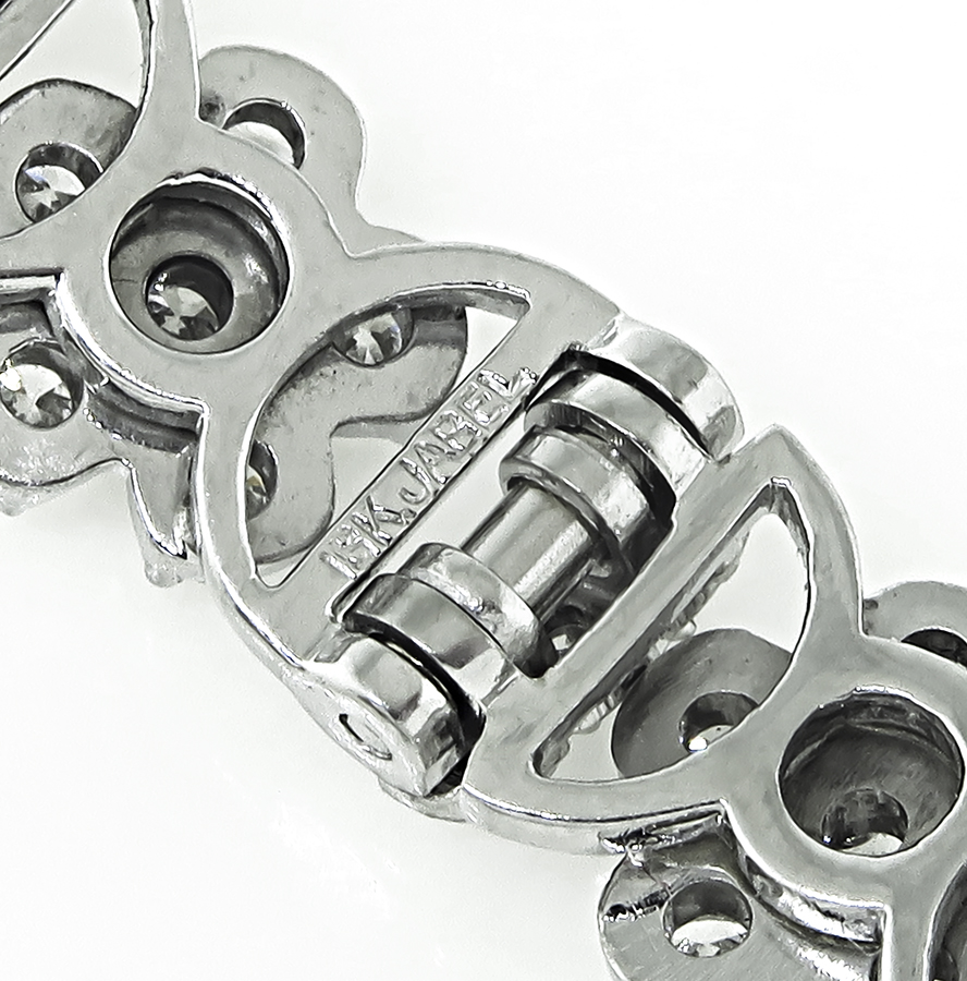 Estate Jabel 2.50ct Diamond Yellow and White Gold Bracelet
