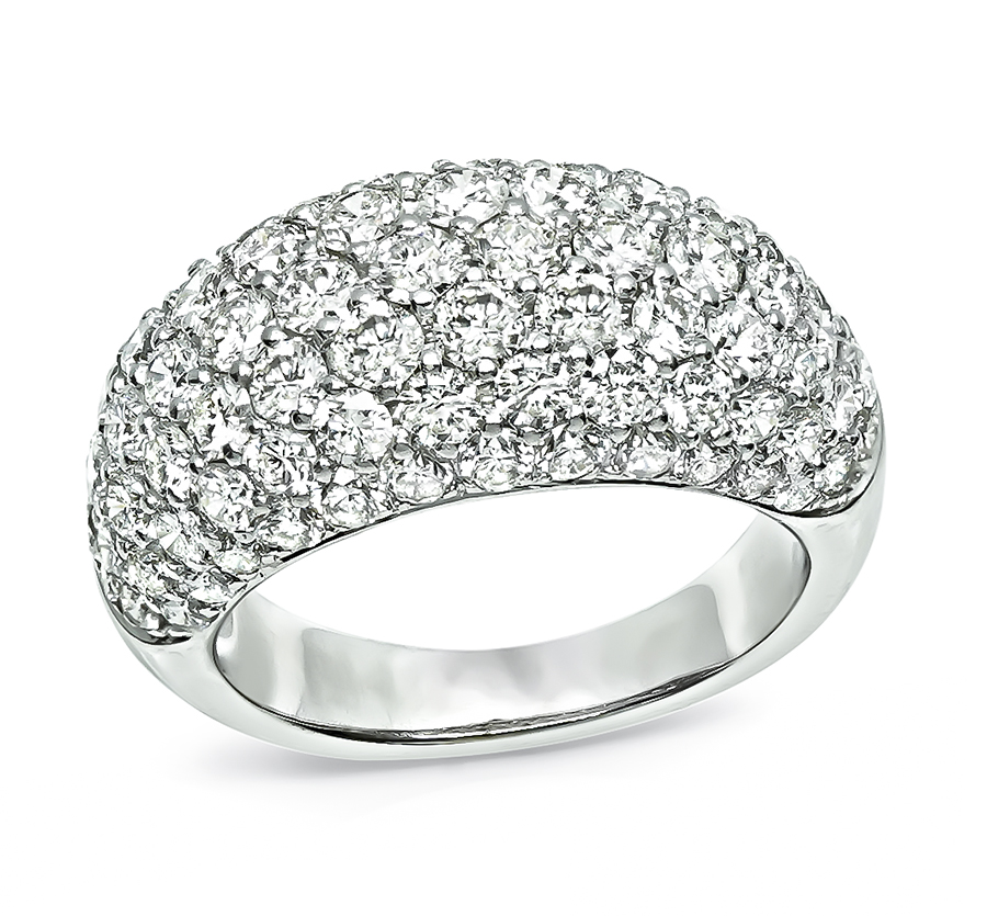 Estate 4.00ct Diamond Gold Ring