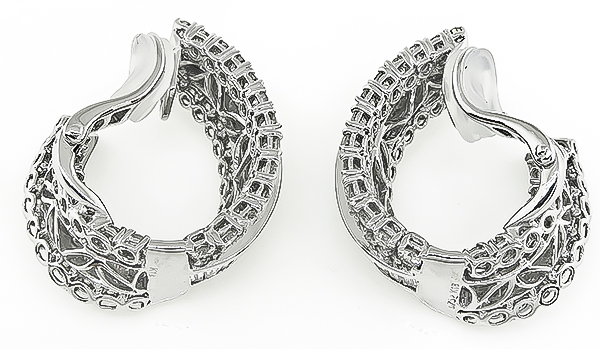Estate 7.52ct Diamond Earrings