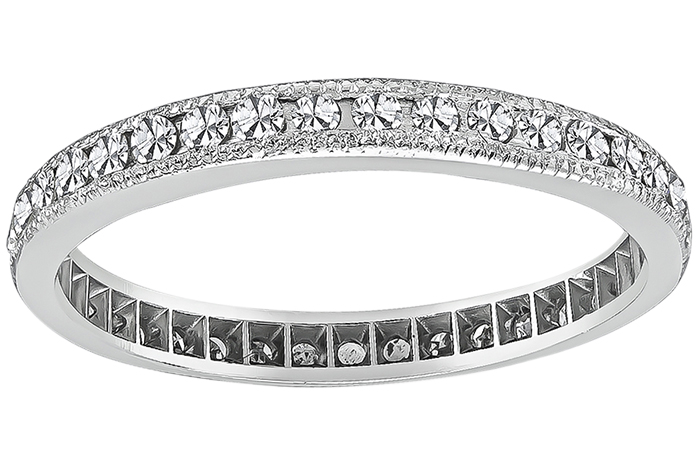 Estate 0.45ct Diamond Eternity Wedding Band