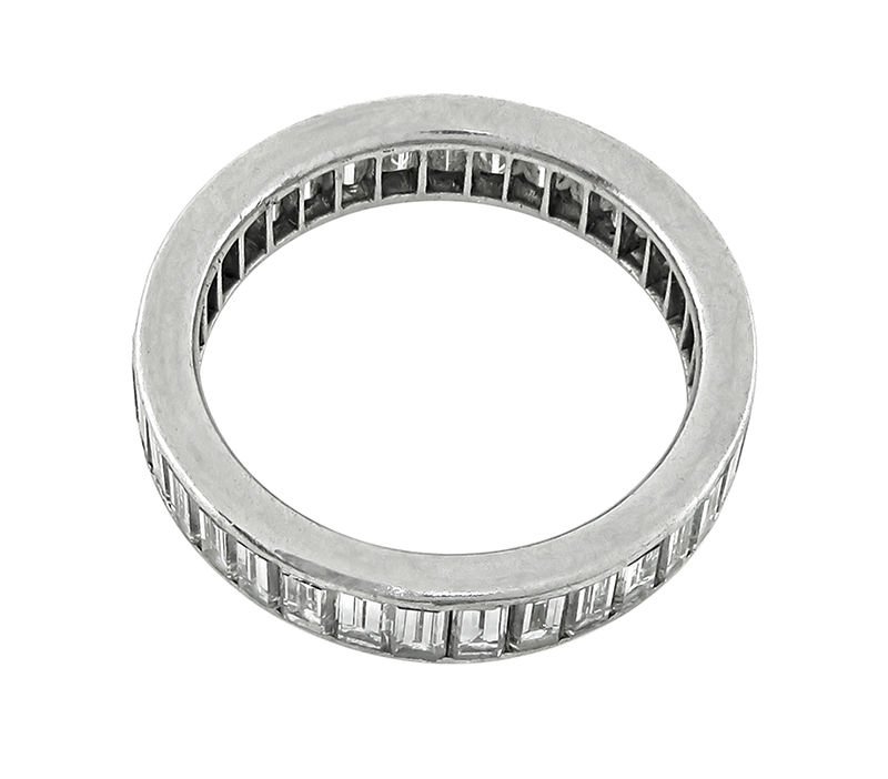 Estate 1.40ct Diamond Eternity Wedding Band