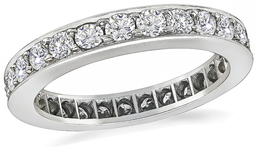 Estate 1.40ct Diamond Eternity Wedding Band