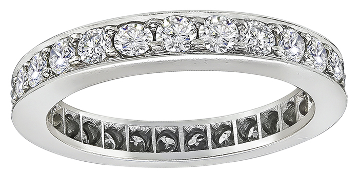 Estate 1.40ct Diamond Eternity Wedding Band