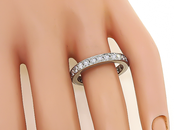 Estate 1.40ct Diamond Eternity Wedding Band