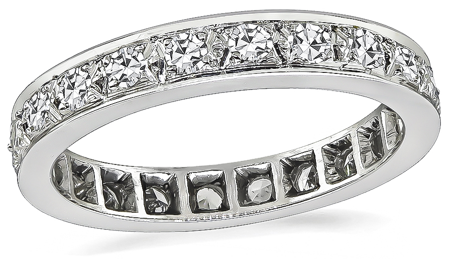 Estate 0.90ct Diamond Eternity Wedding Band