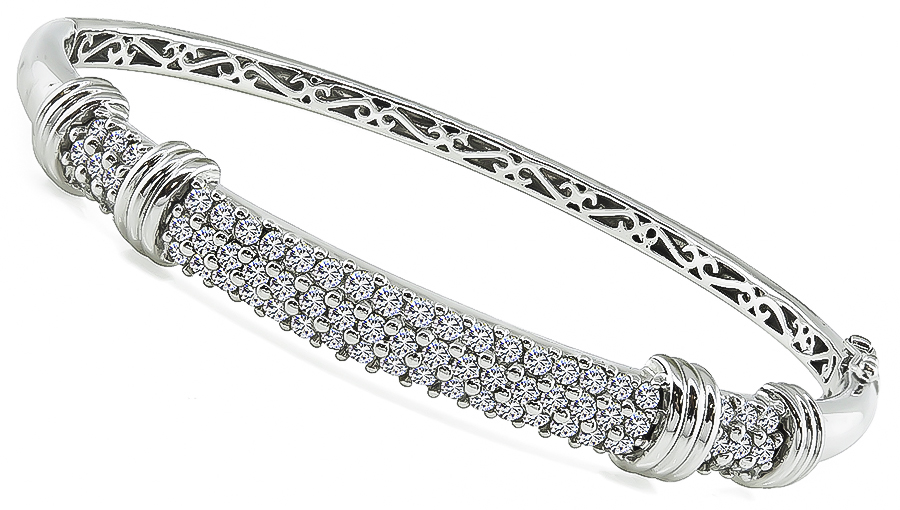 Estate 2.00ct Diamond Bangle