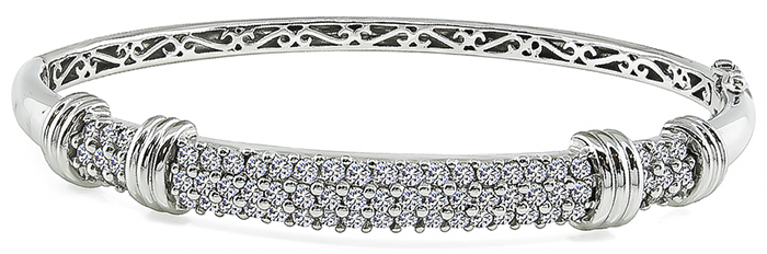 Estate 2.00ct Diamond Bangle