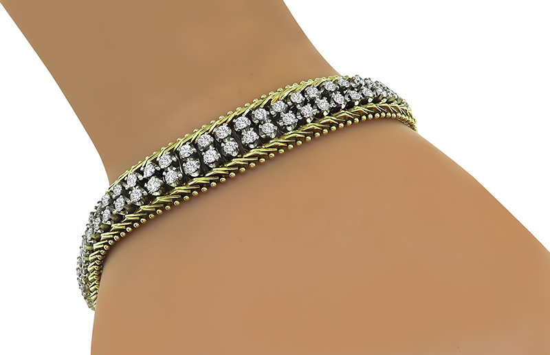 Estate 4.75ct Diamond Bracelet