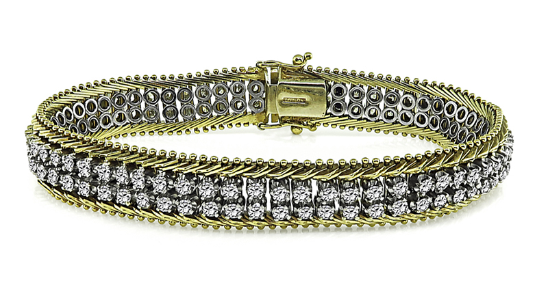 Estate 4.75ct Diamond Bracelet