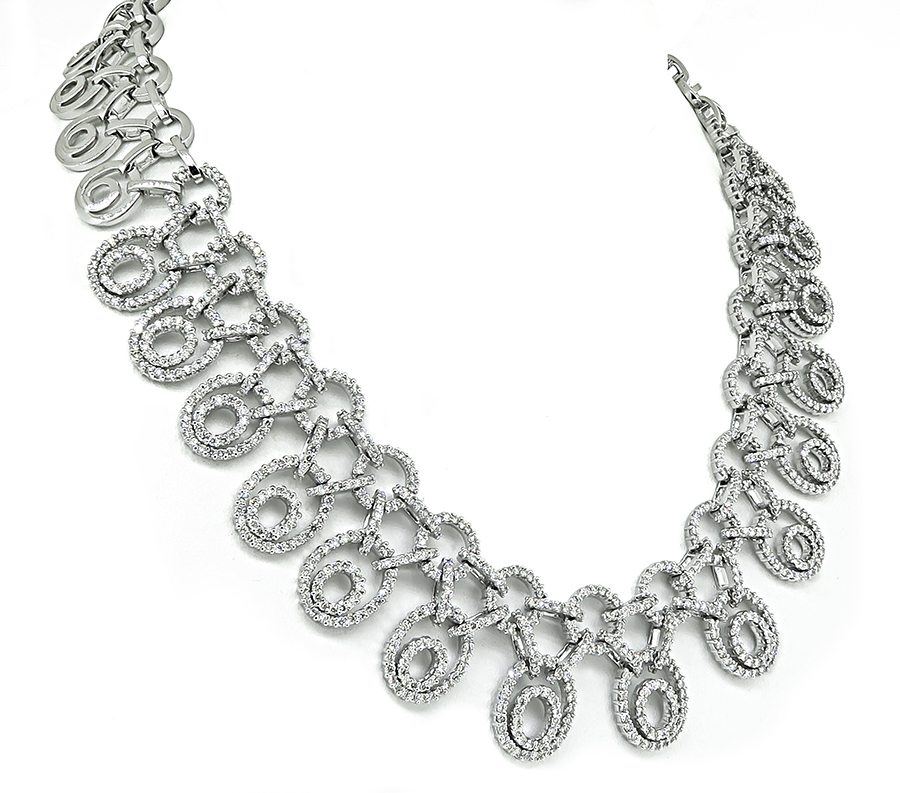 Estate 20.00ct Diamond Choker Necklace