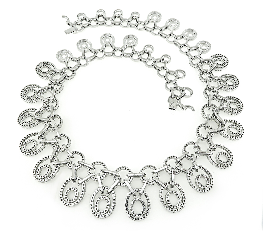 Estate 20.00ct Diamond Choker Necklace