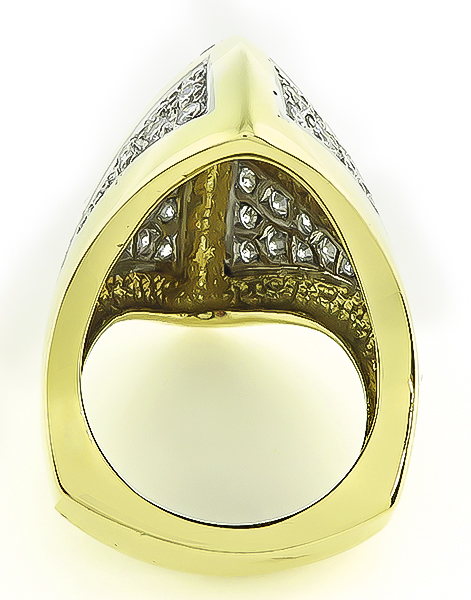 Estate 2.00ct Diamond Gold Fashion Ring