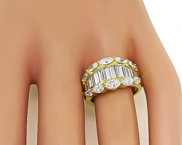 Estate 3.02ct Diamond Gold Ring