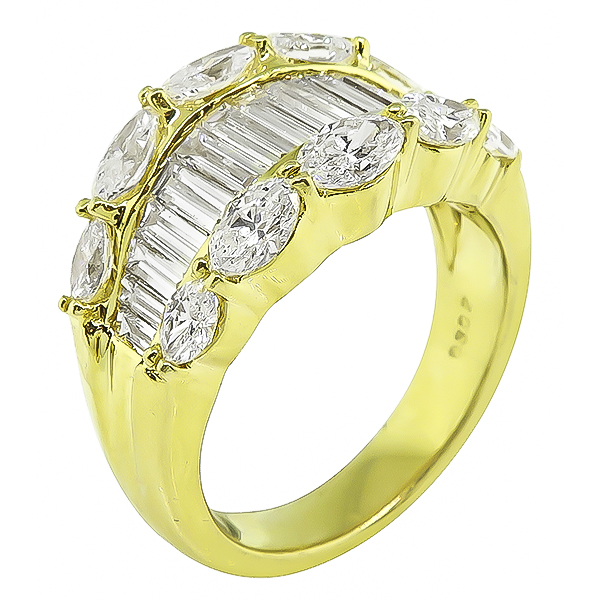 Estate 3.02ct Diamond Gold Ring