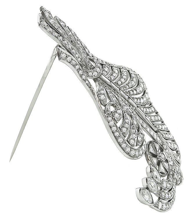 Estate 5.00ct Diamond Pin