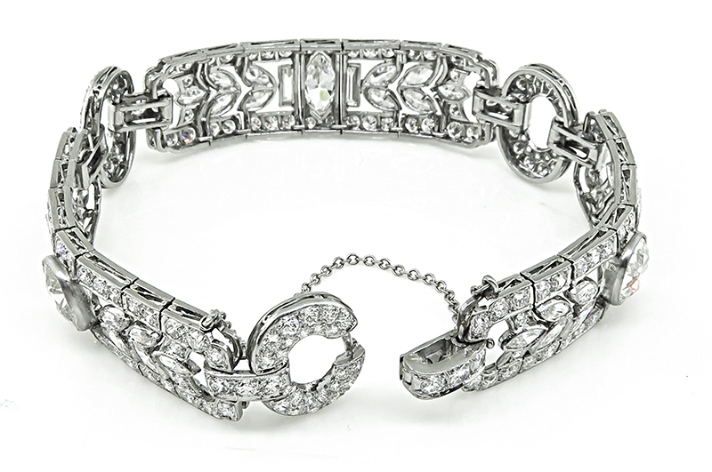 Estate Morris Kaplan and Sons 12.37cttw Diamond Bracelet