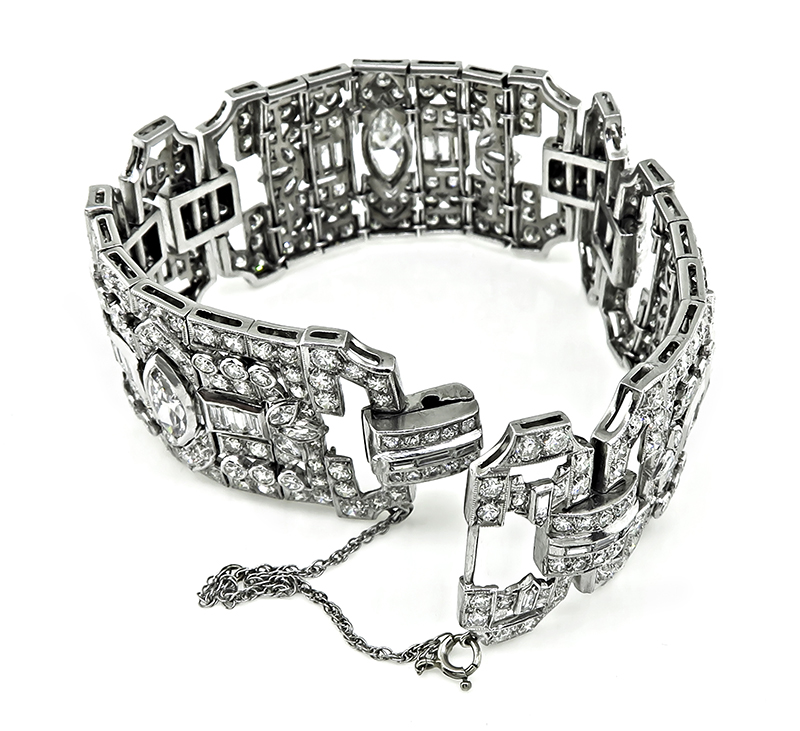 Estate 19.00ct Diamond Platinum Bracelet